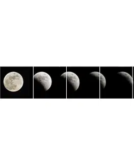 Dekoračné panely Sklenený panel 60/300 Moon 5-Elem