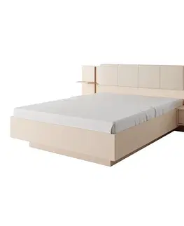 Drevené postele Posteľ so stolíkmi DAST béžová