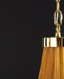 Svietidlá LuxD 26681 Dizajnový luster Finn 70 cm zlatý závesné svietidlo