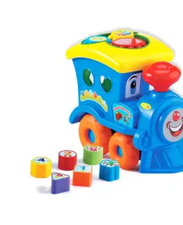 Náučné hračky RAPPA - Lokomotíva vkladačka pre najmenších
