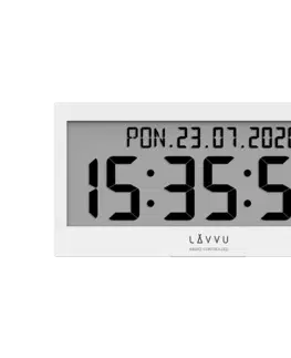 Hodiny Digitálne hodiny s češtinou LAVVU Modig riadené rádiovým signálom LCX0010 37cm