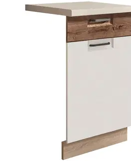 Dvierka a čelá zásuviek pre kuchynske skrinky Dvierka na umývačku Favorit Zm45 Sonoma/White+Ribbeck