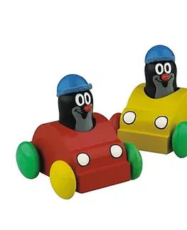 Drevené hračky DETOA - Krtko v autíčku - pískajúci