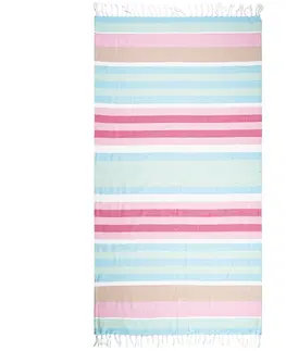 Uteráky Trade Concept Osuška Fouta so strapcami Stripes pink, 90 x 170 cm