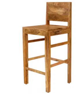 Jedálenské stoličky Barová stolička Hina 45x105x45 z mangového dreva