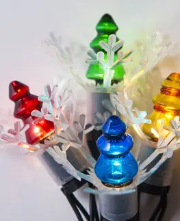 Vianočné dekorácie Svetelná reťaz Astra LED mini Stromček farebná, 20 žiaroviek