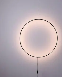 Nástenné svietidlá Viokef LED nástenné svietidlo Shadow, kruhové, Ø 61 cm