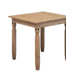 Jedálenské stoly Jedálenský stôl 78x78 CORONA 2 vosk 16117
