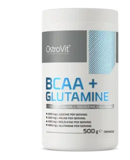 BCAA OstroVit BCAA + Glutamine 500 g pomaranč