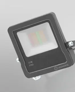 SmartHome vonkajšie svietidlá nástenné LEDVANCE SMART+ LEDVANCE SMART+ WiFi Floodlight, RGBW, sivá, 20 W
