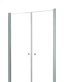 Sprchovacie kúty HOPA - Bezrámové sprchové dvere SINCO DUE - Farba rámu zásteny - Hliník chróm, Rozmer A - 90, Smer zatváranie - Univerzálny Ľavé / Pravé, Výplň - Číre bezpečnostné sklo - 6 mm, Výška - 195 BCSIN90DUE