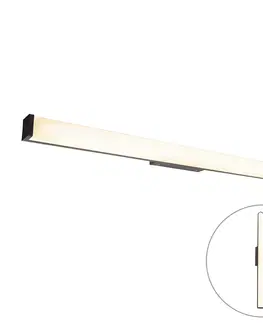 Nastenne lampy Moderné kúpeľňové nástenné svietidlo čierne 92 cm IP44 - Cascada