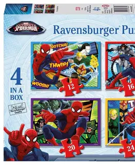Hračky puzzle RAVENSBURGER - Disney Spider-Man 12/16/20/24 Dielikov