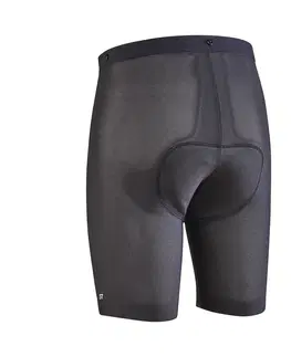 nohavice Pánske spodné šortky 900 na horskú cyklistiku čierne