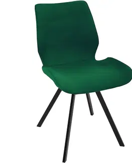 Čalúnené stoličky Stolička Quebec 80112a Dark Green