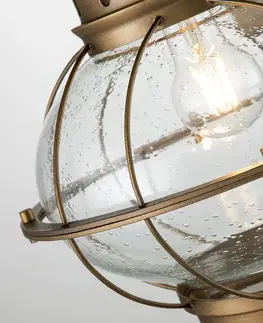 Vonkajšie nástenné svietidlá KICHLER Vonkajšie svietidlo Bridgeton mosadz Ø 28 cm