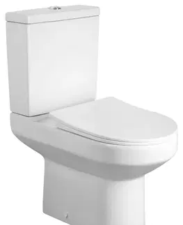 Kúpeľňa AQUALINE - VERMET WC kombi mísa, spodný/zadný odpad, biela VR038