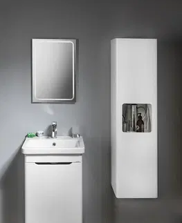 Kúpeľňa SAPHO - ELLA umývadlová skrinka 46,5x65x38,5cm, 1x dvierka,ľavá, biela EL055-3030