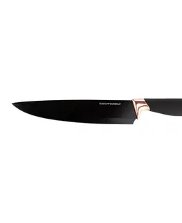 Sady nožov Sada nožov v stojane, 6 ks, čierna, MALIKA