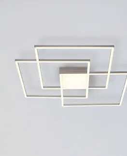 Stropné svietidlá JUST LIGHT. LED stropné svietidlo Asmin, CCT, oceľ, 75x75cm