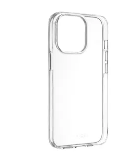 Puzdrá na mobilné telefóny FIXED TPU Slim Gélové puzdro AntiUV pre Apple iPhone 15, transparentné FIXTCCA-1200