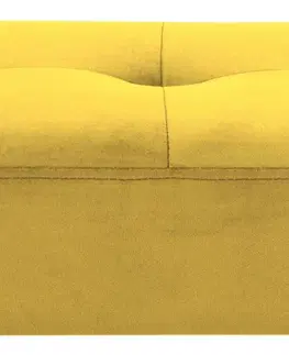 Lavice do jedálne Dkton Dizajnová lavička Neola, žltá