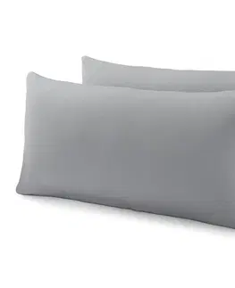 Pillowcases & Shams Džersejové obliečky na vankúš, 2 ks, sivé