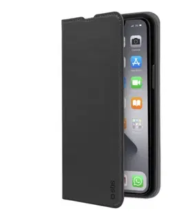 Puzdrá na mobilné telefóny Knižkové puzdro SBS Book Wallet Lite pre Apple iPhone 14, čierna TEBKLITEIP1461K