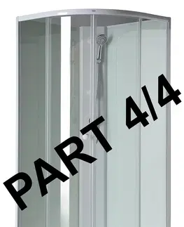 Kúpeľňové batérie AQUALINE - AIGO hliníkový rohový profil, sprchová batéria, komponent 4/4 YB93-4
