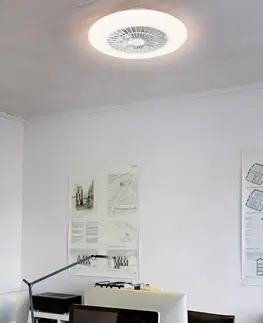 Stropné ventilátory so svetlom LEDVANCE SMART+ LEDVANCE SMART+ WiFi stropný LED ventilátor Round