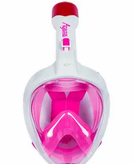 Potápačské masky Celotvárová maska AGAMA Marlin ružová - veľ. L-XL