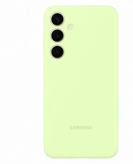 Puzdrá na mobilné telefóny Zadný kryt Silicone Cover pre Samsung Galaxy S24 Plus, svetlozelená EF-PS926TGEGWW