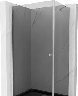 Vane MEXEN/S - Pretória sprchovací kút 90x80 cm, grafit, chróm + sprchová vanička vrátane sifónu 852-090-080-01-40-4070