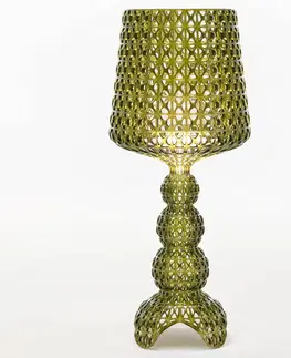Stolové lampy Kartell Kartell Mini Kabuki – stolná LED lampa, zelená