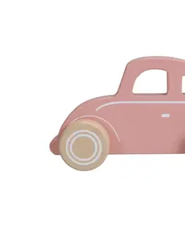 Drevené hračky LITTLE DUTCH - Autíčko chrobák pink NEW