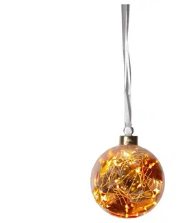 Vianočné dekorácie Eglo Eglo 410588 - LED Vianočná dekorácia GLOW 15xLED/0,064W/4,5/230V pr. 10 cm 