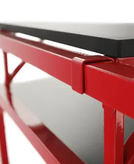Herné stoly PC stôl/herný stôl, červená/čierna, TABER
