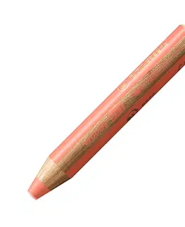 Hračky STABILO - Farbička, vodovka a voskovka - woody 3 v 1 - pastelová červená
