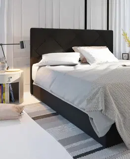 Manželské postele DALILA čalúnená manželská posteľ 140 x 200 cm, COSMIC 100