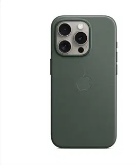 Puzdrá na mobilné telefóny Zadný kryt FineWoven pre Apple iPhone 15 Pro Max s MagSafe, listová zelená MT503ZM/A