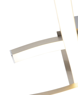 Stropne svietidla Dizajnové hranaté stropné svietidlo oceľové vrátane LED - Onda