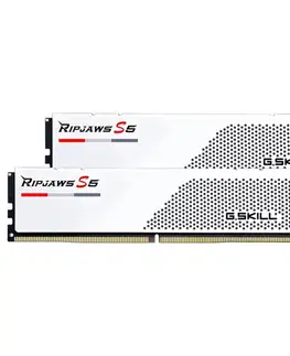 Pamäte G.SKILL 32 GB kit DDR5 6000 CL30 Ripjaws S5 white F5-6000J3040F16GX2-RS5W