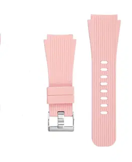 Príslušenstvo k wearables Ružový silikónový náramok pre Samsung Galaxy Watch - SM-R800, 46mm