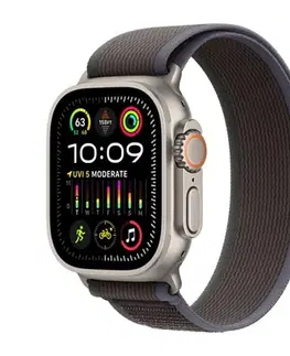 Inteligentné hodinky Apple Watch Ultra 2 GPS , 49mm , titánové puzdro  s trailovým remienkom modrá/čierna - M/L
