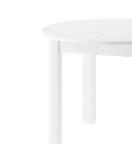 Jedálenské stoly Jedálenský rozkladací stôl ANDY biely
