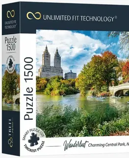 Hračky puzzle TREFL - Prime puzzle 1500 UFT - Potulky: Okúzľujúci Central Park, New York