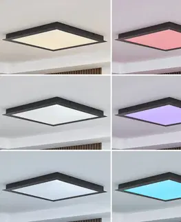 Stropné svietidlá Lucande Lucande Leicy stropné LED svetlo RGBW Tuya 64 cm