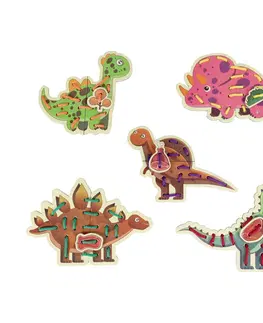 Hračky puzzle RAPPA - Prevliekanka dinosaury
