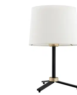Lampy Argon Argon 8319 - Stolná lampa CAVALINO 1xE27/15W/230V 39 cm krémová/čierna 
