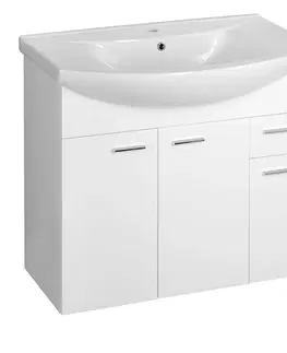 Kúpeľňa AQUALINE - ZOJA umývadlová skrinka 82,8x74x34,3cm, biela 51083A